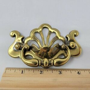 LOT OF 5 VINTAGE BRASS BAIL TYPE DRAWER PULL 4"